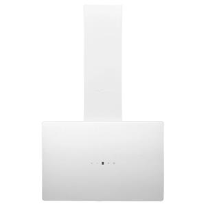 vidaXL Wandafzuigkap 60 cm staal en gehard glas wit