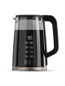 Black & Decker Waterkoker Kettle Glass Black 1.7L - Zwart - 2200 W