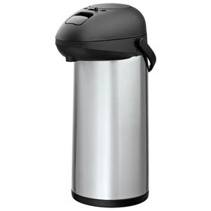 Bartscher Thermoskan Big met pomp 5L; 5000ml, 17x43 cm (ØxH); zwart/zilver