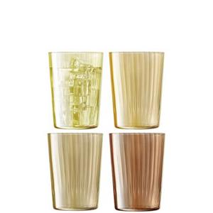 LSA L.S.A. Gems Tumbler Glas 560 ml Set van 4 Stuks Assorti