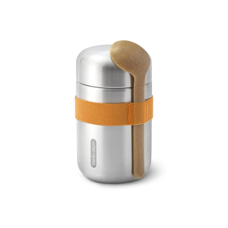 Black en Blum Black+Blum RVS Thermos Voedselcontainer - 400ml - Oranje