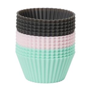 Xenos Cupcakevormpjes - set van 12 - siliconen