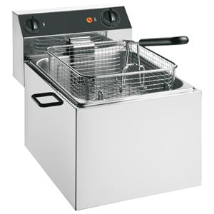 PULSIVA Friteuse 6.5 l; 6500ml, 27.5x31x42.5 cm (BxDxH); zilver