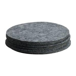 OTIX Onderzetters voor Glazen Vilt Grijs 6 Stuks Onderleggers Coast...