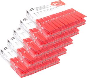 Ibex 5x  Wasknijpers Plastic 48 stuks