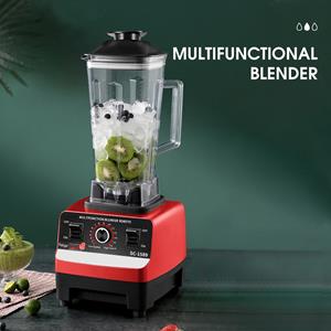 Tooarts Multifunctionele Blender voor Smoothie Milkshake Juicer IJsbreker Elektrische Graanmolen 4500W 15 Roterende Snelheden EU Plug rood