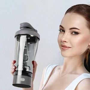 NailArt 450ml Automatische zelf roerende eiwitshakerfles Elektrische draagbare bewegingsmengfles paars