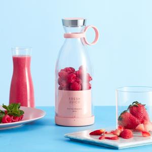 Yiran Furniture Draagbare elektrische sapcentrifuge Blender USB Mini fruitmixers Sapcentrifuges Fruitextractors Voedselmilkshake Multifunctionele sapmakermachine wit