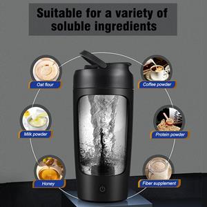 Darling Women Boutique D 650 ml draagbare blender Eiwitpoeder Shaker Cup USB Elektrische sportpers Cup Mixer Grinder Blender wit