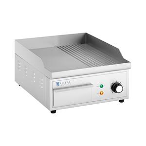 Royal Catering Elektrische grillplaat - 360 x 380 mm - Ribber + Flat - 2.000 W