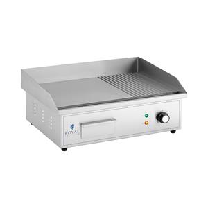 Royal Catering Elektrische grillplaat - 548 x 350 mm - Ribber + Flat - 3.000 W