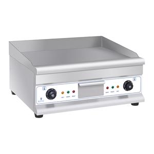 Royal Catering Dubbele elektrische grillplaat - 60 cm - glad - 2 × 3.200 W