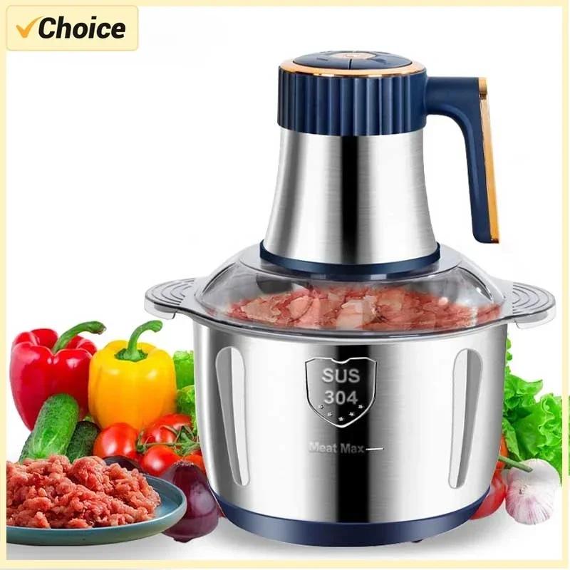 Home Of Auto Parts 5L Elektrische Vleesmolens 304 Roestvrij Staal Voedsel Crusher Multifunctionele Groentesnijder Chopper Vleesmolen Babyvoedselverwerker EU