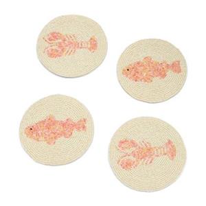 Rivièra Maison Riviera Maison - Sea Breeze Coasters Set Of 4 pieces - Rood