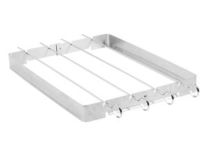 Grillmeister BBQ spiezen met stalen frame (5-delig)