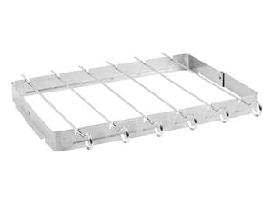 Grillmeister BBQ spiezen met stalen frame (7-delig)