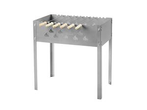 Grillmeister Houtskool BBQ met 6 spiezen Kansas