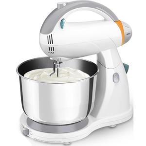 BES LED Handmixer met Mengkom - Aigi Surdina - Turbo Functie - 300 Watt - Wit