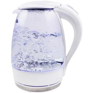 BES LED Waterkoker - Aigi Adena - LED Verlichting - 1.7 Liter - 2200 Watt - Wit - Glas