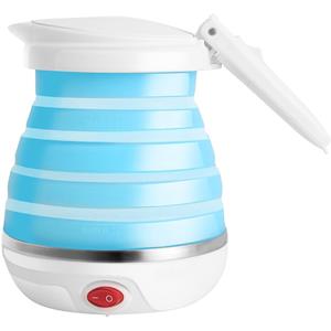 BES LED Waterkoker - Aigi Shapy - Travel - Camping - Opvouwbaar - 0.6 Liter - 1000 Watt - Blauw
