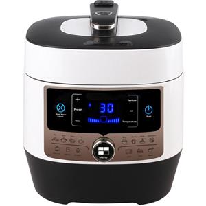 BES LED Multicooker Pressure - Aigi Pandy - 5.5 Liter - Zwart/Wit