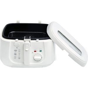 BES LED Frituurpan - Aigi Indura - Kijkvenster - 2.5 Liter - Wit
