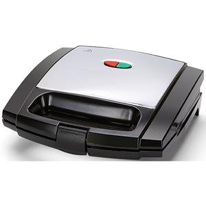 BES LED Tosti-ijzer - Aigi Limo - Sandwichmaker - CoolTouch Hendel - Zwart/Zilver
