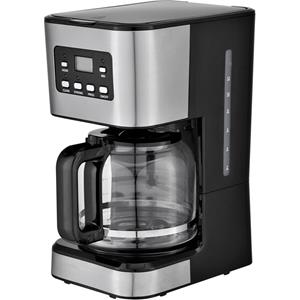 BES LED Koffiezetapparaat - Aigi Drico - Filter Koffiezetapparaat - Zwart/Zilver
