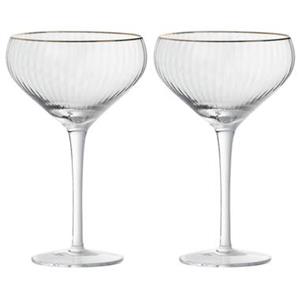 Leen Bakker Cocktailglazen Camille - transparant - 280 ml - 2 stuks