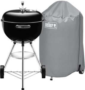 Weber Bar-B Kettle 47 cm Zwart +  Barbecuehoes 47 cm