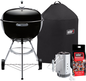 Weber Bar-B Kettle 57 cm Zwart Starterspakket