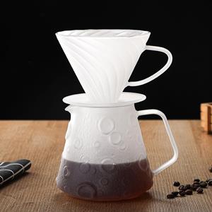 Refreshing Home Koffiezetapparaat Pers Koffiezetapparaat Met Handkoffiepot Set Keramische Koffiefilter Kop Filterkoffie Handpot