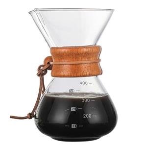 Dongfang HOME D 400 ml koffieglas gietpot hittebestendige espresso over koffiezetapparaat percolator A transparant