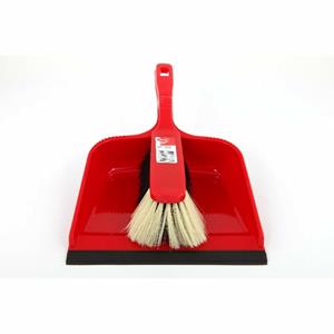 Ibex Stoffer En Blik Plastic Rood