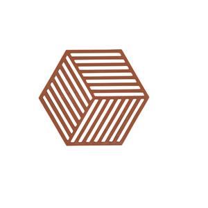 ZONE DENMARK Zone - Hexagon - Onderzetter Terracotta