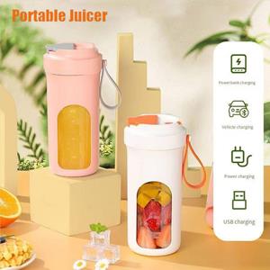 Darling Women Boutique A Multifunctionele Juicer Machine 370 ml Draagbare Blender Cup Smoothies Mixer USB Opladen Elektrische Juicer wit