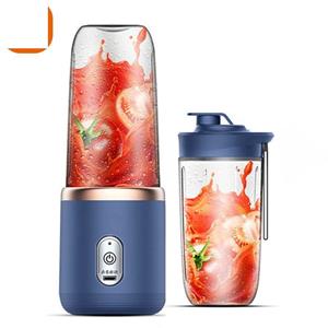 Factory Discount Outlet 400ml Draagbare Elektrische Juicer 6 Bladen Vruchtensap Cup USB Oplaadbare Automatische Kleine Juicer Smoothie Blender Machine Keukenmachine roze