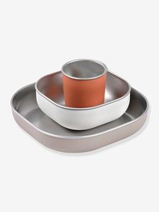 Beaba Roestvrij stalen maaltijdset, terracotta