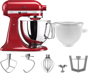 KitchenAid Artisan Mixer 5KSM125 Keizerrood + IJsbereider