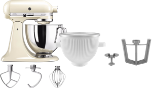 KitchenAid Artisan Mixer 5KSM125 Amandelwit + IJsbereider