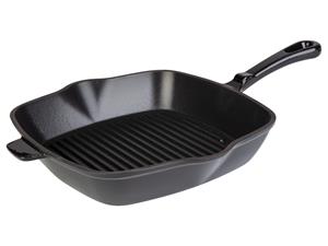 Livarno home Gietijzeren grillpan (Zwart)