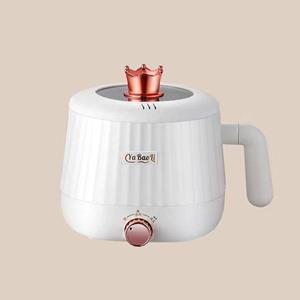 Factory Discount Outlet Elektrisch fornuis Multifunctioneel elektrisch fornuis Huishouden Studentenslaapzaal Fornuis Mini Gekookte Noedels Instant Noedels Pot beige