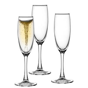 Uniglass Champagneglazen Elixir - 6x stuks - prosecco - cava glazen - 190 ml -