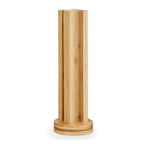 Kinvara Koffie cup/capsule houder/dispenser - bamboe hout - voor cups - D11 x H34 cm -