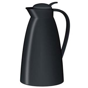 Merkloos Thermoskan/isoleerkan - zwart - 1 liter - Koffiekannen - theekannen - isoleerkannen -