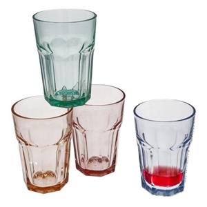 Gerimport Waterglazen/drinkglazen Everest - 4x stuks - kleurenmix -