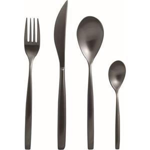 Mepra Bestekset Stiria Oro Zwart- Gematteerd - RVS - 24-delig