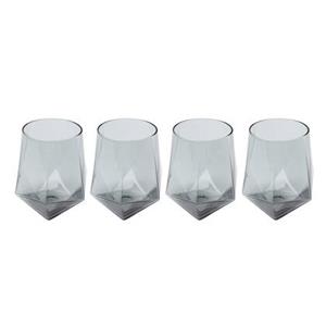 Kare Design Diamond Waterglazen smoke 4st