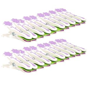 Concorde wasknijpers - 20x - paars - kunststof - 8 cm -