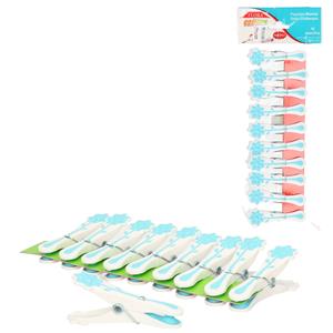 Concorde Wasknijpers - 20x - blauw - kunststof - 8 cm -